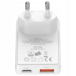 Ładowarka sieciowa 4smarts FlatPlug Duos 20W Biała - White