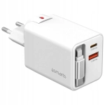 Ładowarka sieciowa 65W 4smarts Flex Jojo GaN Biała - White