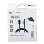 Kabel USB-C do Microsoft Surface 1m 4smarts Czarny - Black
