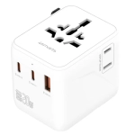 Adapter podróżny 4smarts Nomad GaN 20W Biały - White