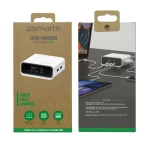 Ładowarka biurkowa 4smarts GaN Screen 100W Biała - White