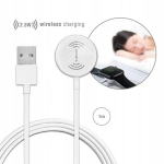 Ładowarka indukcyjna do Apple Watch 1-8/SE 4smarts VoltBeam Mini 2.5W Biała - White