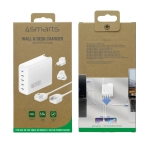 Ładowarka sieciowa 4smarts 200W 4x USB-C Biała - White