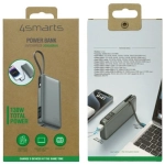 Powerbank ze zintegrowanym kablem Enterprise 4smarts 20000 mAh 130 W Szary - Gray