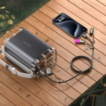 Kabel USB-C 4w1 4smarts Explorer Czarny - Black