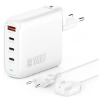 Ładowarka sieciowa podróżna z kablem zasilającym 4smarts Flex Pro 100 W Biała - White
