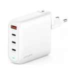 Ładowarka sieciowa podróżna z kablem zasilającym 4smarts Flex Pro 100 W Biała - White