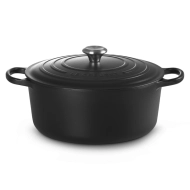 Brytfanna żeliwna Le Creuset 24 cm Czarny mat - Black matt