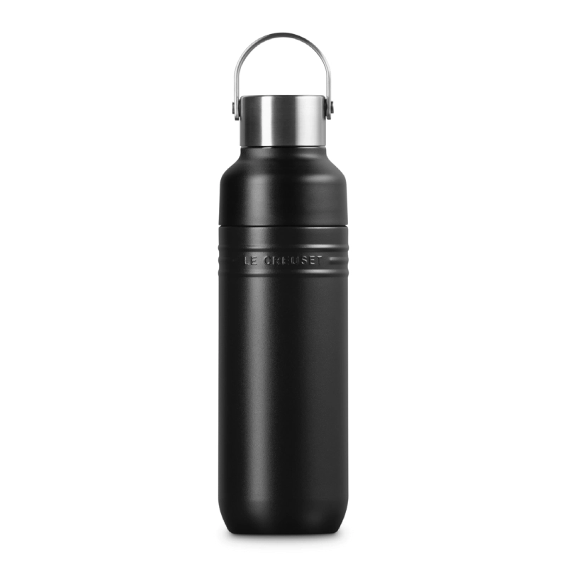 Butelka na wodę Le Creuset 500 ml Czarny mat - Black matt