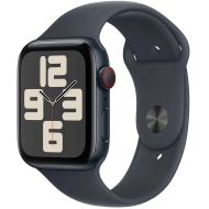 Apple Watch SE 2 (2024) GPS + Cellular 44mm koperta aluminiowa Midnight + pasek Midnight Sport Band M/L 