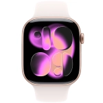 Apple Watch Series 11 (2025) GPS 46mm koperta aluminiowa Rose Gold + pasek Light Blush Sport Band M/L