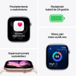 Apple Watch Series 11 (2025) GPS 42mm koperta aluminiowa Silver + pasek Furple Fog Sport Band M/L