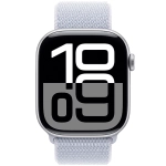 Apple Watch Series 10 (2024) GPS 42 mm koperta aluminiowa Silver + pasek Blue Cloud Sport Loop