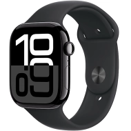 Apple Watch Series 10 (2024) GPS 46 mm koperta aluminiowa Jet Black + pasek Black Sport Band S/M