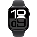 Apple Watch Series 10 (2024) GPS + Cellular 42 mm koperta aluminiowa Jet Black + pasek Black Sport Band S/M