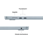 Laptop Apple MacBook Air 15" M4 (10C CPU/10C GPU) 16/256GB SSD Błękitny - Sky Blue