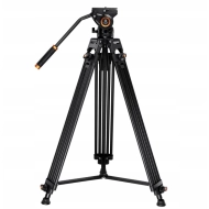 Statyw do filmowania + głowica olejowa K&F Concept KF09.121 Czarny - Black
