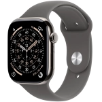 Apple Watch Series 11 (2025) GPS + Cellular 42mm koperta tytanowa Natural + pasek Stone Grey Sport Band S/M