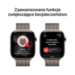 Apple Watch Series 10 (2024) GPS + Cellular 46 mm koperta tytanowa Natural + pasek Natural Milanese Loop M/L