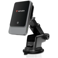 Uchwyt samochodowy z ładowarką bezprzewodową Verbatim 31862 'n' Drive 15 W CND-03 Czarno-Srebrny - Black-Silver