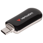 Pendrive Verbatim Plectra USB-C 128 GB Czarny - Black