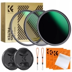 Zestaw filtrów K&F Concept 3w1 NANO-D CPL NANO-D UV NANO-D ND1000 82 mm