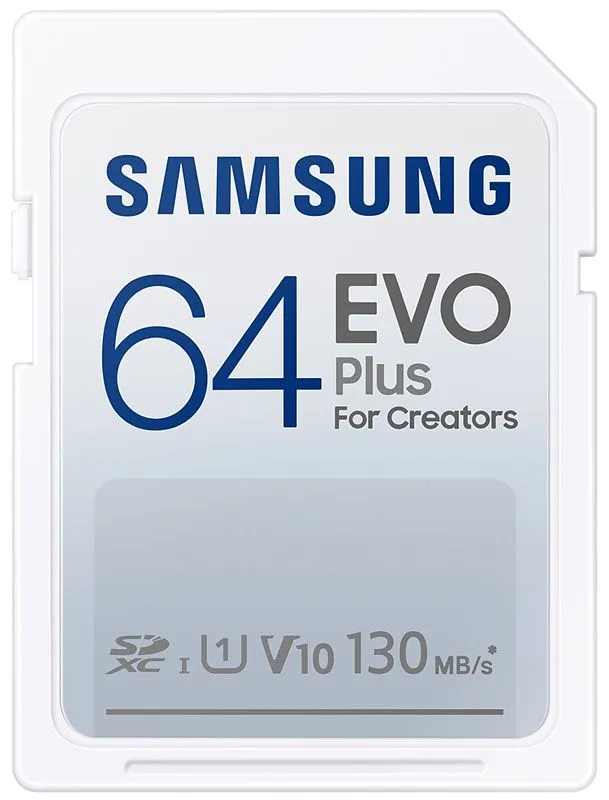 Karta pamięci Samsung SDXC EVO Plus 2021 64 GB V10 U1 UHS-I (130 MB/s)
