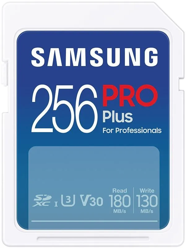 Karta pamięci Samsung SDXC PRO Plus 2023 256 GB V30 U3 UHS-I (180 MB/s)