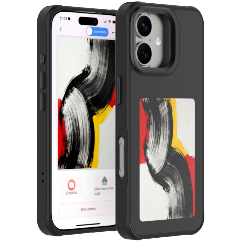 Etui 4smarts E-Ink iPhone 17 NFC Qi2 Czarne - Black