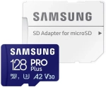 Karta pamięci Samsung microSDXC PRO Plus 2023 128 GB A2 V30 U3 UHS-I (180 MB/s) + adapter SD