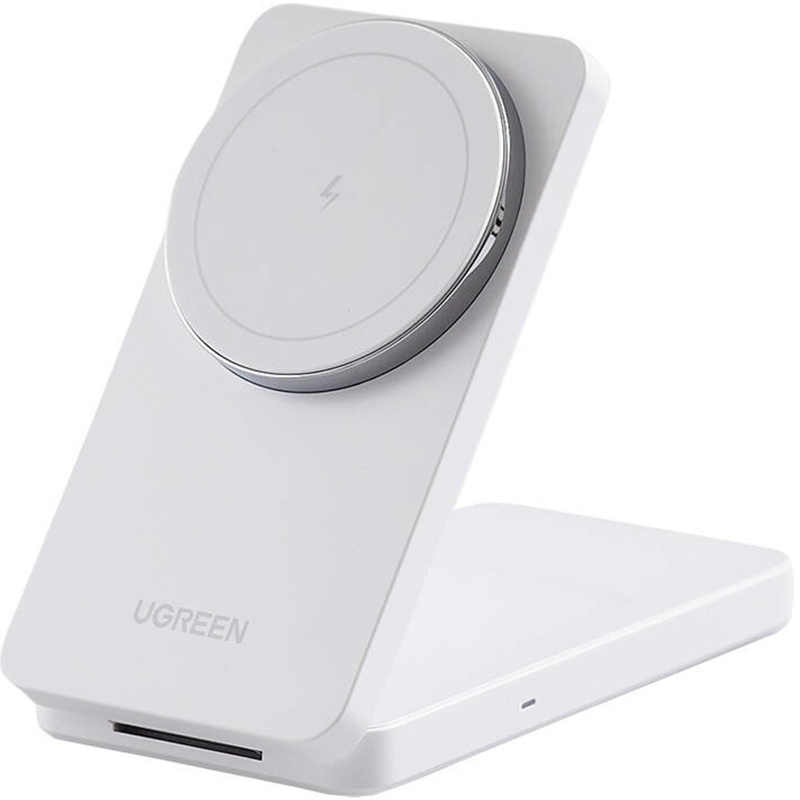Ładowarka indukcyjna Ugreen W528 2w1 Biała - White