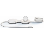 Ładowarka indukcyjna 2w1 Zens Pro 3 Qi2 15 W USB-C/USB-C Biała - White