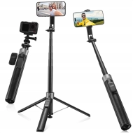 Statyw selfie stick do telefonu K&F Concept MS-52 3w1 Czarny - Black