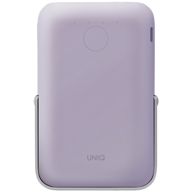 Powerbank magnetyczny UNIQ Hoveo 5000 mAh USB-C 20 W PD Liliowy - Lilac
