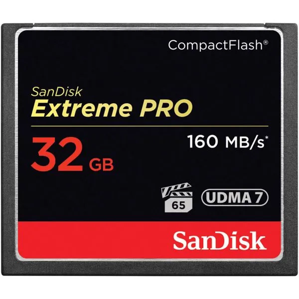 Karta pamięci Sandisk Compact Flash 32GB extreme PRO 160MB/s UDMA 7