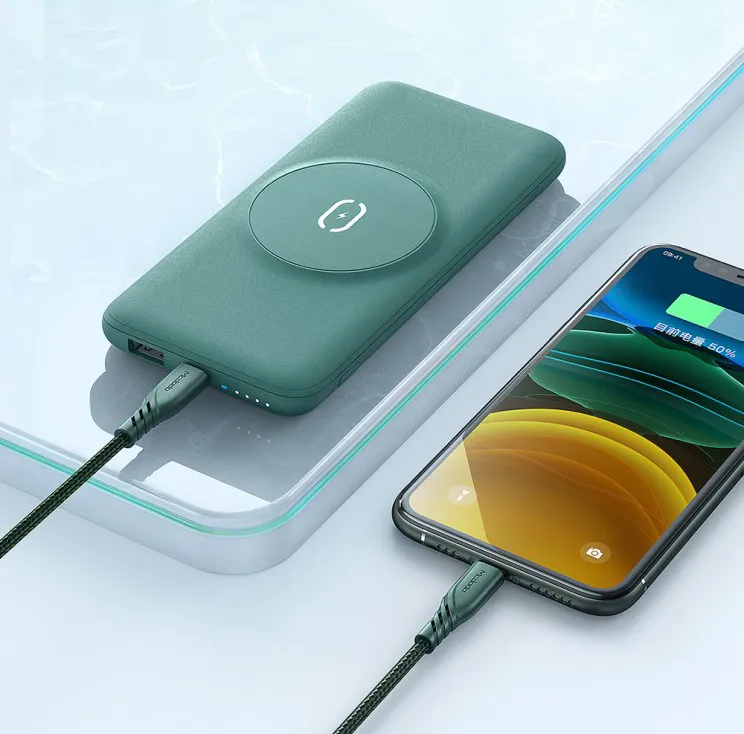 Powerbank10 000 mAh zielony