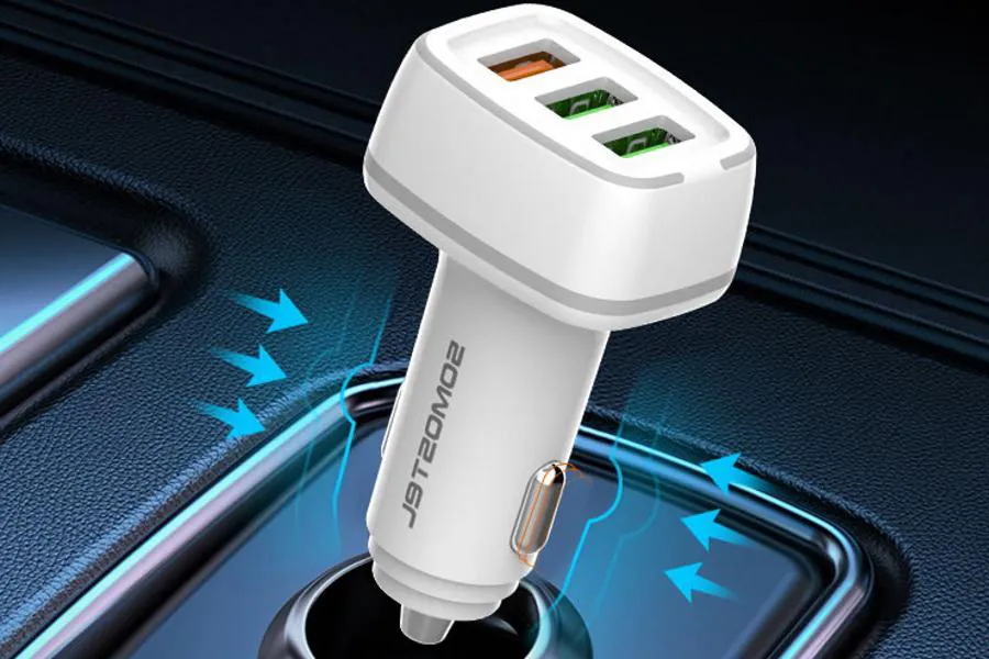 Ładowarka samochodowa 3xUSB