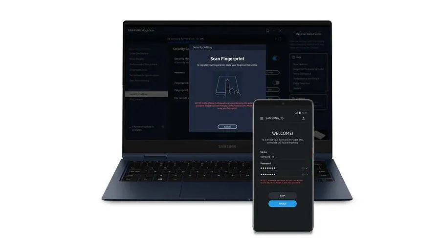 Dysk Samsung Portable SSD T7 Shield USB 3.2 2 TB niebieski
