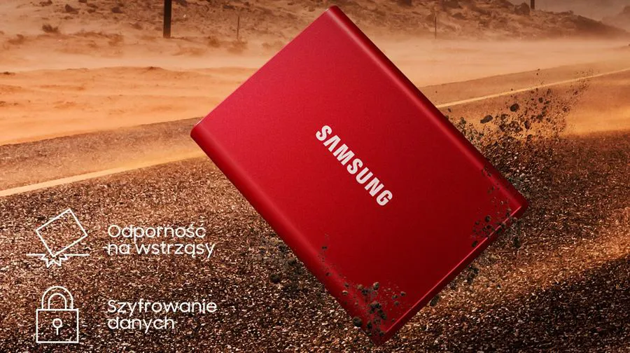 Dysk Samsung Portable SSD T7 USB 3.2 2 TB niebieski