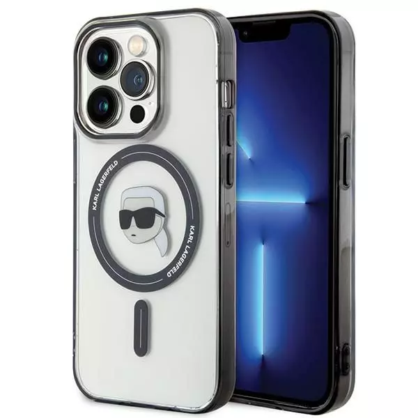 Etui-Karl-Lagerfeld-IML-Ikonik-MagSafe-do-iPhone-15-Pro-Max-Przezroczysty