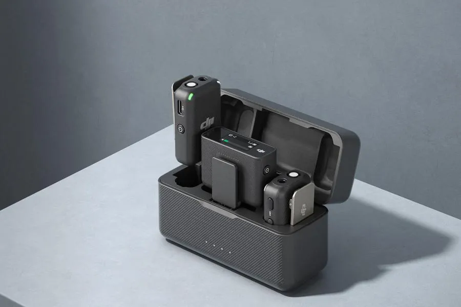 Bezprzewodowy system transmisji audio DJI Mic 2 (2 TX + 1 RX + etui ładujące)