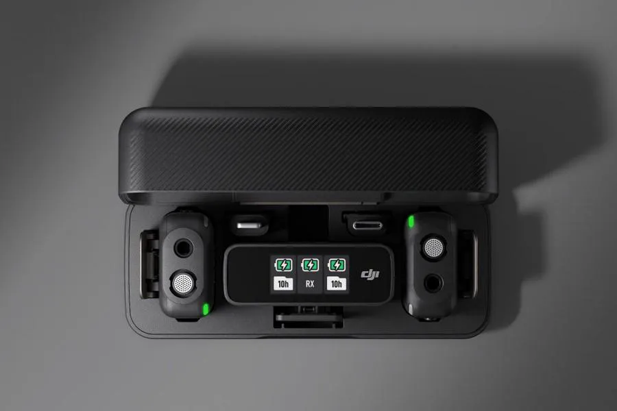 Bezprzewodowy system transmisji audio DJI Mic 2 (2 TX + 1 RX + etui ładujące)