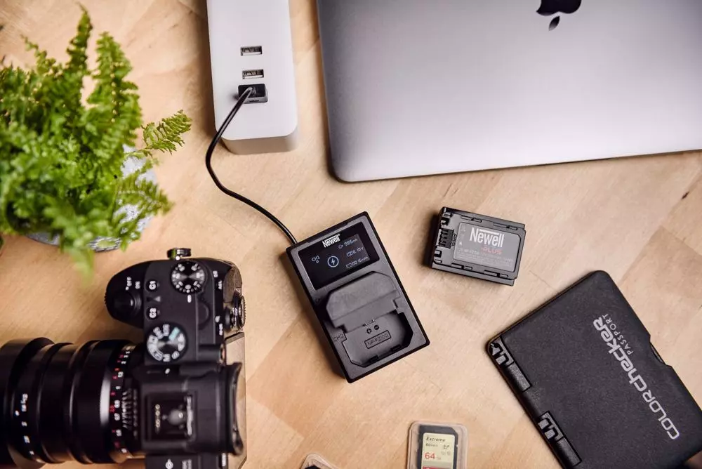Ładowarka dwukanałowa Newell FDL-USB-C do akumulatorów NP-FW50