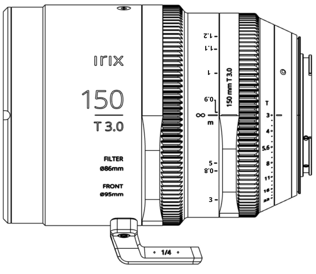Obiektyw Irix Cine 150mm T3.0 Tele do FujiFilm X Metric