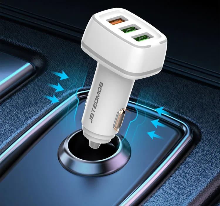 Ładowarka samochodowa 3 USB 18W Somostel SMS-A48 biała