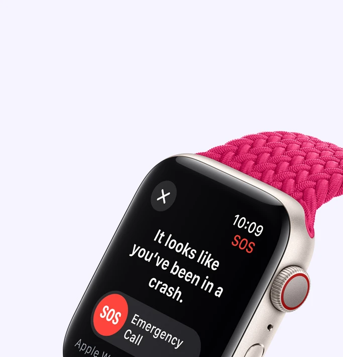 Apple Watch SE V2 GPS 40 mm koperta z aluminium w kolorze srebrnym z opaską sportową w kolorze zimowego błękitu