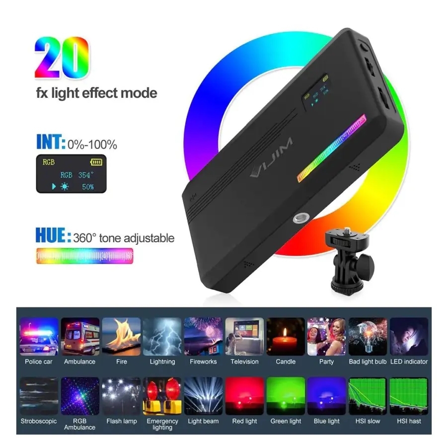 Lampa LED Ulanzi VIJIM VL196 RGB