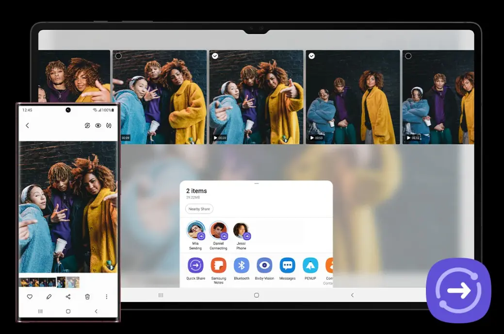 Samsung Galaxy Tab S8+ 12.4 8 GB / 128 GB / Wi-Fi/ rysik S-Pen / grafitowy