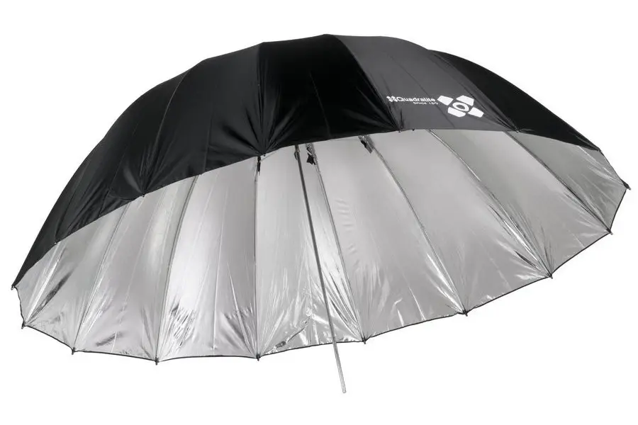 Parasol paraboliczny srebrny Quadralite Space 150 cm