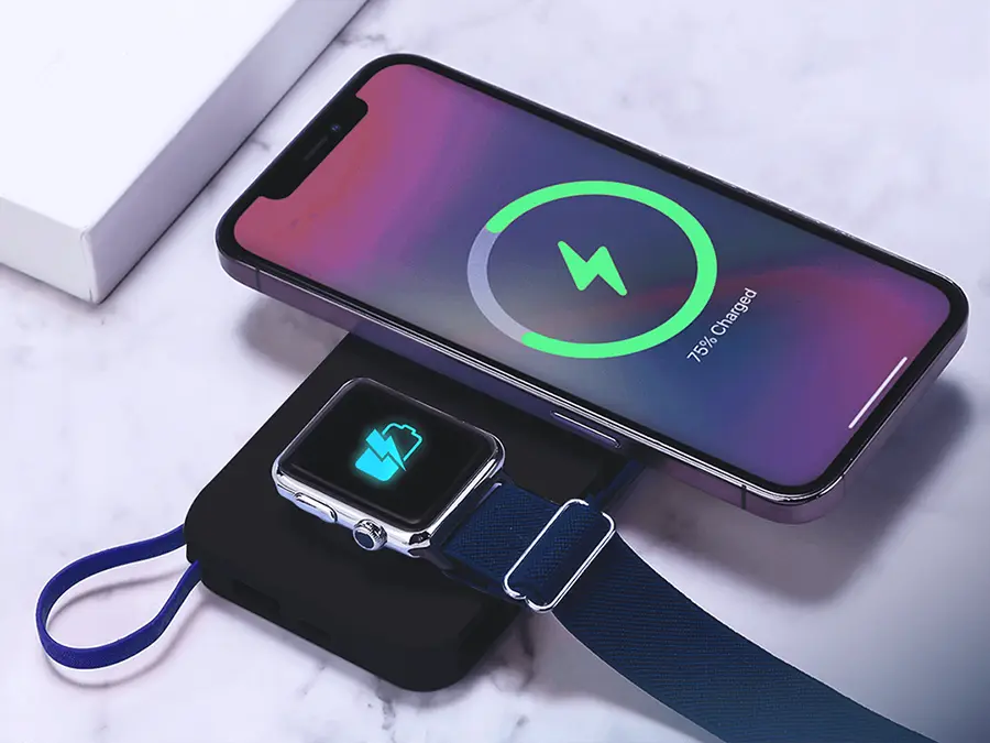 Powerbank 3mk PastelUp 10000 mAh 22.5 W MagSafe QI USB-A, USB-C, Lightning różowy